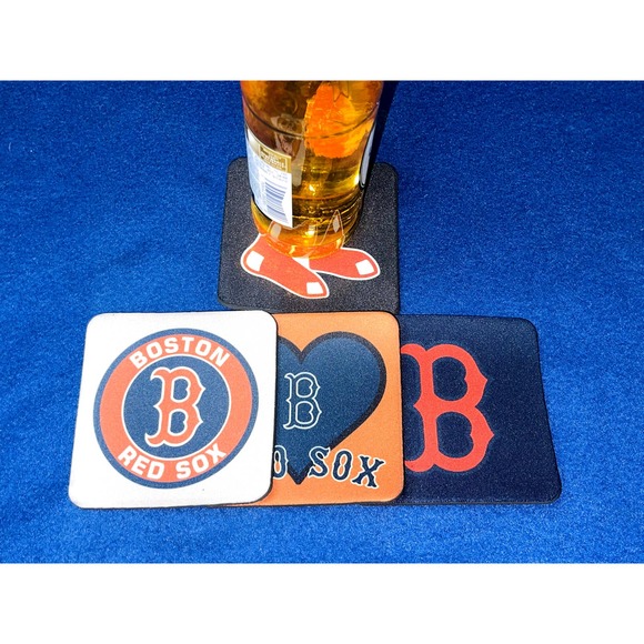 RED SOX HIGH ABSORBENT COASTER SET (PACK OF 4) - Picture 3 of 4